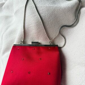 Elegant Red Evening Clutch
